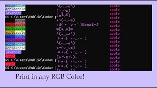Color Printing in Python ! 📕 ᛃ ANSI Escape Codes ᛃ Easy to Understand & Not rushed