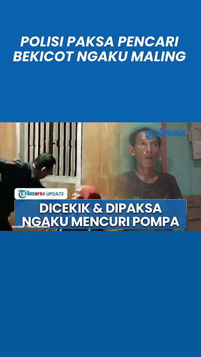 Kronologi Pencari Bekicot Jadi Salah Tangkap Polisi, Diikat Dicekik Dipaksa Ngaku Maling