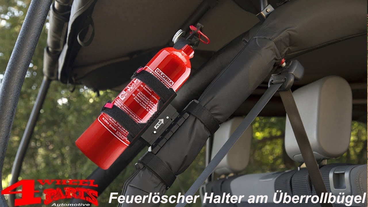 Feuerlöscher Halter Elite Serie am Überrollbügel 