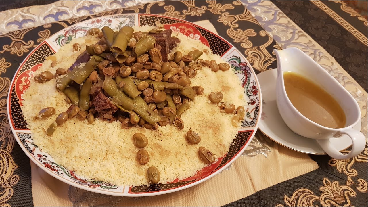 COUSCOUS AUX FEVES - كسكس بالفول بشكل راقي لأول مرة على اليوتيوب