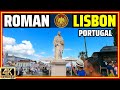 Exploring lisbons roman wall and the roman history of lisbon portugal 4k