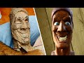 WOOD CARVING SCULPTURE Demonstration, Evil Goblin Carved in Dried Eucalyptus (REMASTERED)