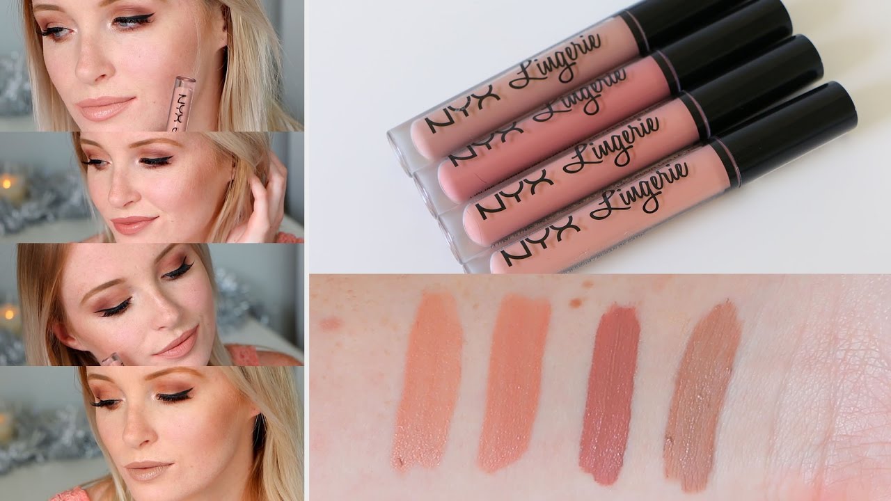 Mini Review Monday :: NYX Lip Lingerie Liquid Lipsticks (Review and Swatche...