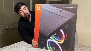 Unboxing CYBERPOWER PC Intel i9-13900KF 32GB DDR5 RAM NVIDIA GEFORCE RTX 4070 12GB 1TB SSD