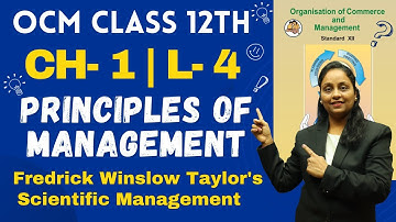 OCM Class 12th | Chapter 1 | Principles of Management | Lecture 4 | Prof. Heena Mistry |