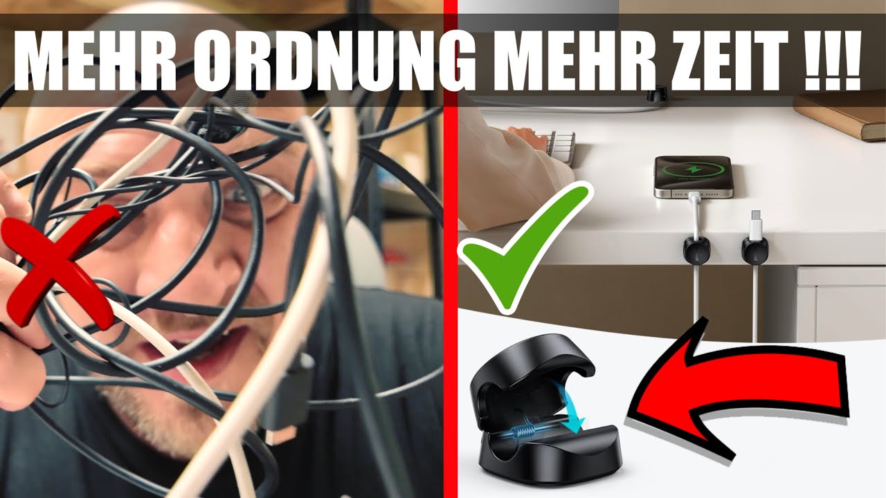 Nie wieder Kabelchaos! Lamicall Kabelhalter im Test | Kabel Organizer für Schreibtisch & Wand
