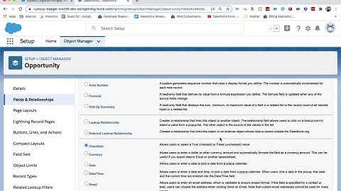 [Salesforce] HOW TO ADD A CHECKBOX FIELD