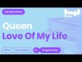 Love of My Life (Piano Karaoke Instrumental) Queen