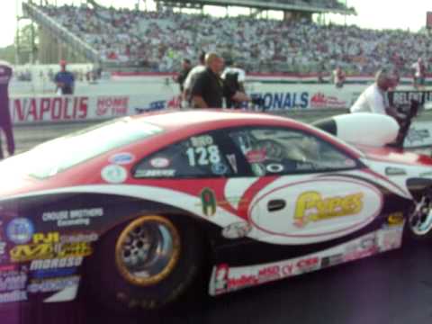 John Gaydosh pro stock third qualifying run,at ind...