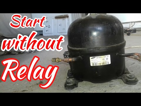 How To Start Compressor Without Relay روشن نمودن متور یخچال بدون ریلی