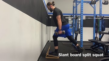 Increase Ankle Mobility l Slant board split squat