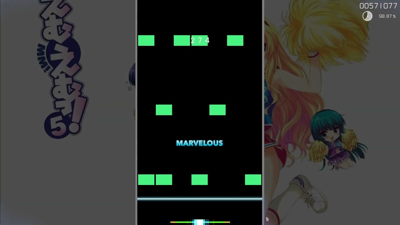 ★8.21 Mmmmmmm (Cut ver.) [Masochist 1.1x] S 98.55% - osu!mania