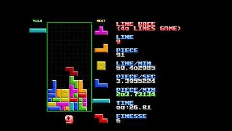 [Nullpomino] Tetris 40l Sprint: 30.00s