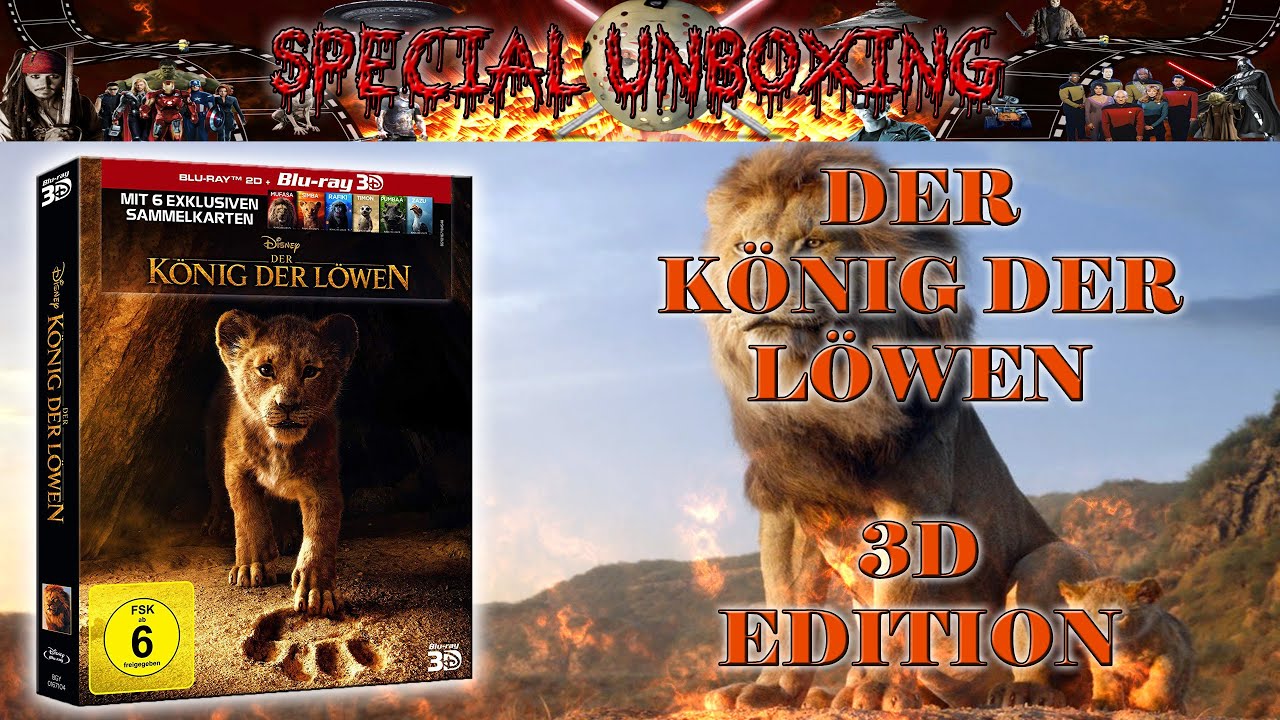 Unboxing Der König der Löwen 3D Edition YouTube
