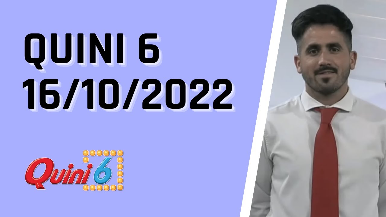 Quini 6 en vivo 16/10/2022 / Resultados del sorteo quini 6 del Domingo 16 de octubre del 2022