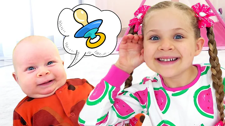 Diana Pretend Play with Baby Oliver | Funny storie...