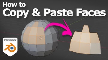 Blender how to copy and paste faces in Edit Mode