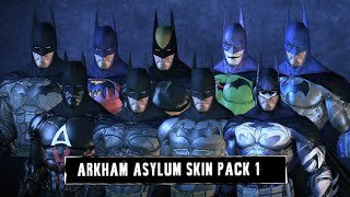 SKIN; Batman; Arkham Asylum; Batman Skins Pack 1 - YouTube