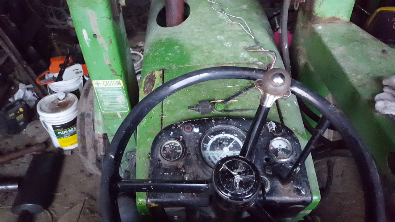 John deere 1120 coldstart with straight pipe YouTube