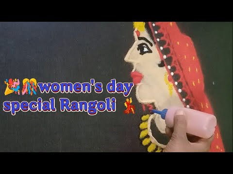 Women's Day rangoli 2025 | @SecretLunchbox | 2025 Edition |women's day special Rangoli|