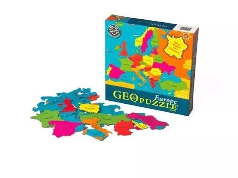 Geo puzzle "Европа" от Geotoys