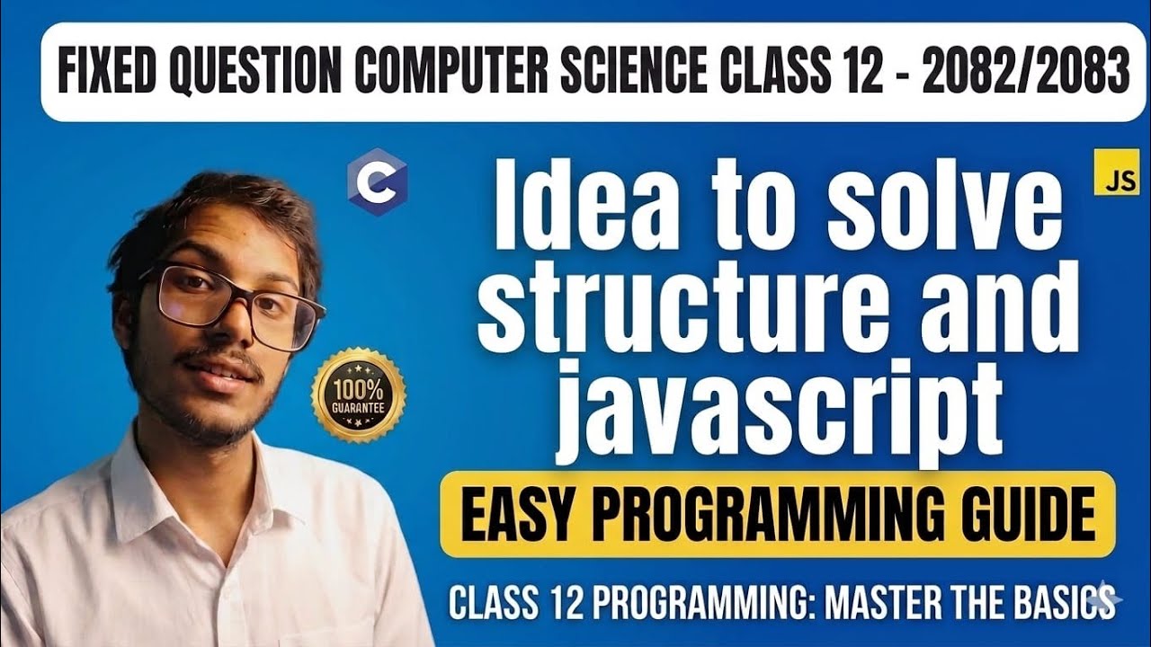 Idea to solve Structure and Javascript Class 12 Computer Science - YouTube