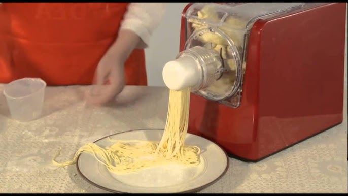 Fichiouy Electric Automatic Pasta Ramen Noodle Maker Machine with