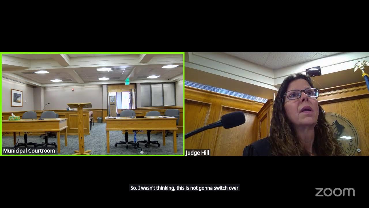 Friday, July 11, 2025 Boulder Municipal Court Session