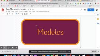 Canvas- Course Buttons