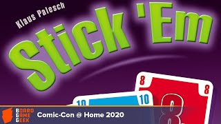 Stick 'Em — game preview at Comic Con@Home 2020