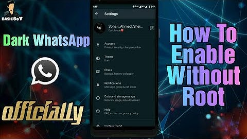 How To Enable Dark Theme On WhatsApp Officially Without Root In Any Android Phone.