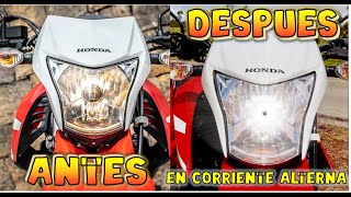 CAMBIO DE FOCO DE HALOGENO A LED DE XR190|| CAP 13.||CONEXION EN CORRIENTE ALTERNA (SEGURO SE QUEMA)