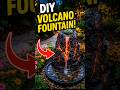 DIY Volcano Fountain 🌋💦 | Amazing Cement Garden Decor 🤯 #shorts #diy #cementart #cementplanter