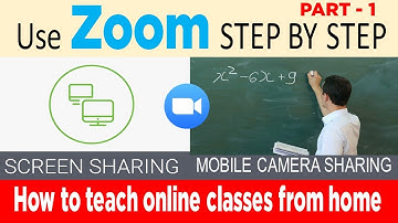 How to teach online classes from home Through Zoom Part - 1 | Use Zoom STEP BY STEP For Beginners!