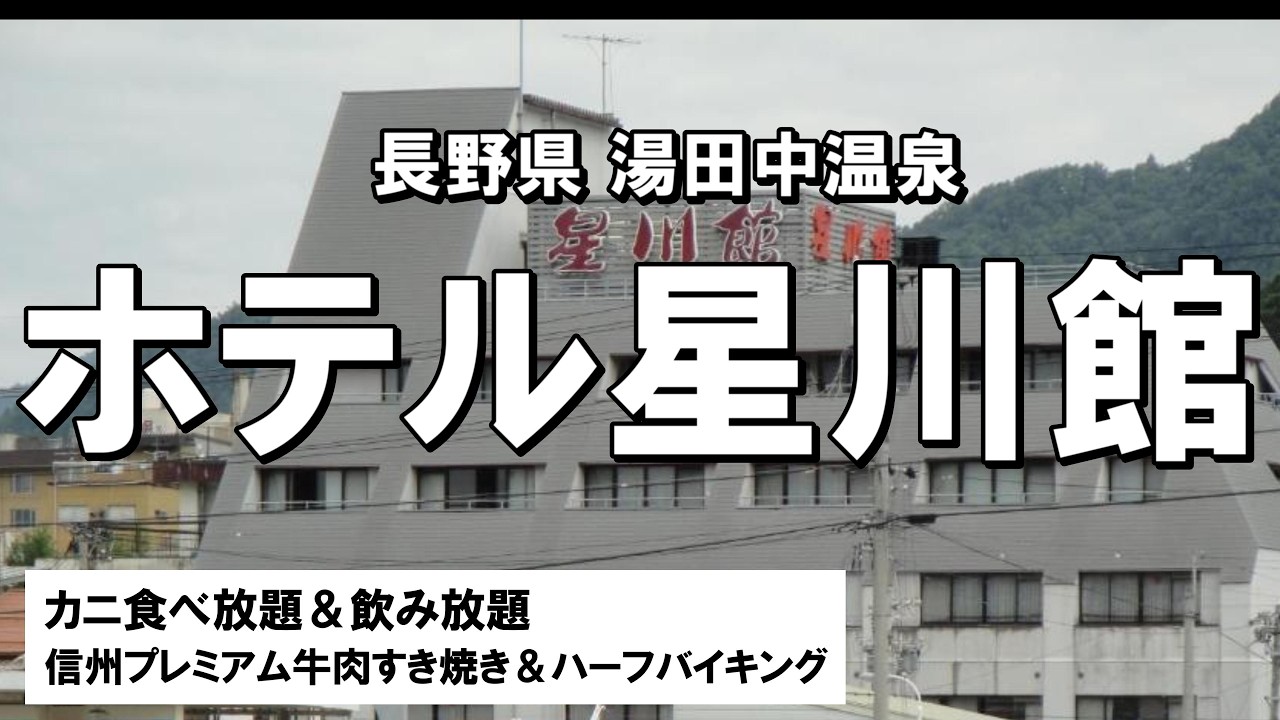 【長野県 湯田中温泉】ホテル星川館に泊まってきました