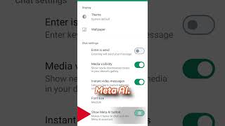 Disable Meta AI in WhatsApp