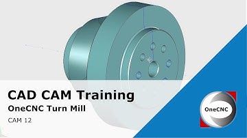Drilling Operations with Subspindle Tool Path in OneCNC Lathe Expert - CAM Training 12