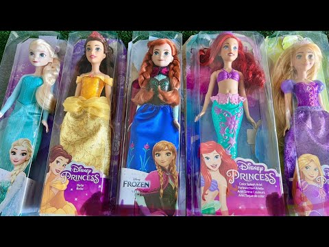 Looking For Disney Princess,  Mix Rainbow Dress! 9 MYSTERY SURPRISES Dolls Satisfying Video ASMR   K