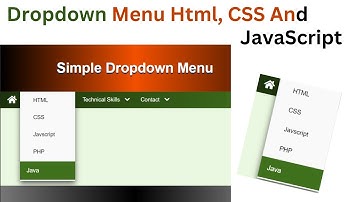 Dropdown Menu With Html, CSS And JavaScript