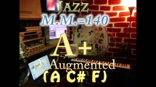 A Augmented A C F Jazz MM140 One Chord Backing Track