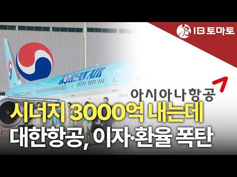 대한항공, 합병 시너지 3000억인데…이자비용 2927억 늘었다