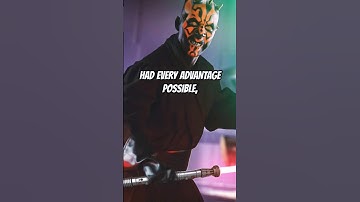 Why Qui-Gon KNEW He Would LOSE to Darth Maul