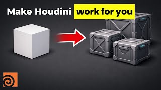 Tired of Manual Modeling? Try This #houdini #modeling