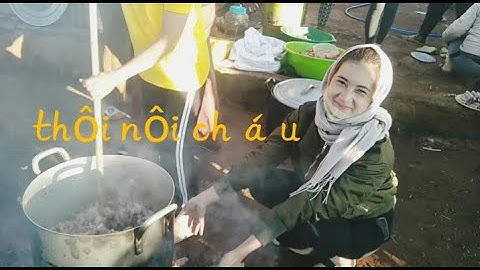 Cách và phòng tục người jarai ăn mừng Thôi nôi cháu trong làng #châmpichvlog