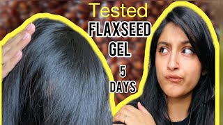 FLAXSEED GEL on my hair for 5 days *Before and After Results* screenshot 3