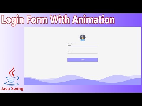 Java Swing UI Design - Create Login Form With Animation