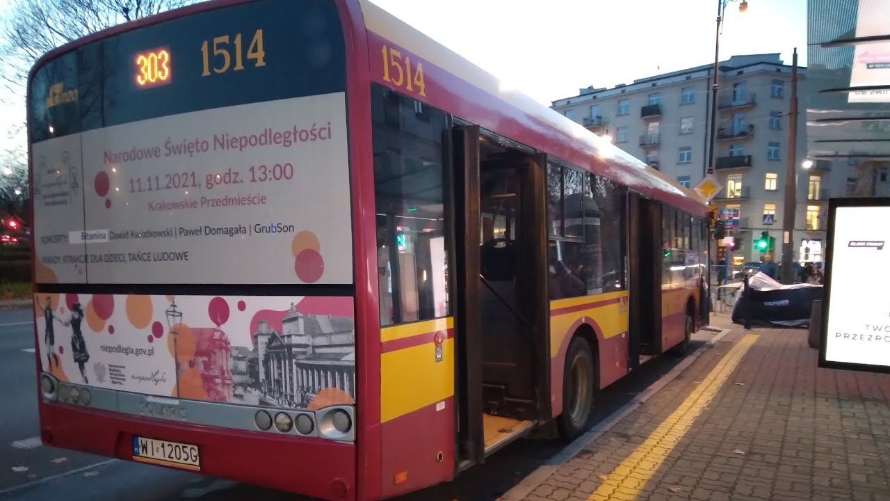 ☄↯ Solaris Urbino 12 III #1514 [$] - MZA Warszawa [303] 🎵ZF🎵 ☄↯