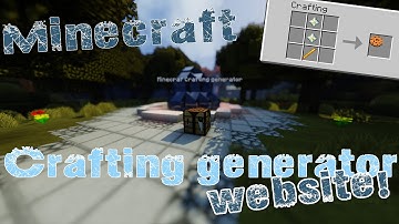 Custom crafting recipes GENERATOR | Vanilla Minecraft | One Command Block
