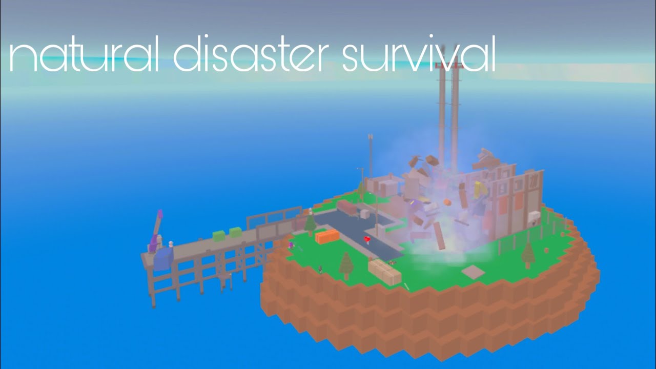Playing a new game on the channel! Natural disaster survival ￼
