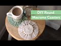 DIY Round Macrame Coaster For Beginners + Tips!